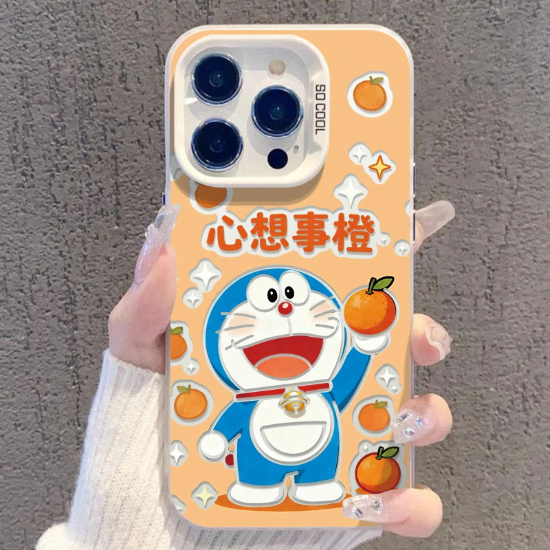 小米17Ultra彩银苹果15适用14可爱真我GT8Pro心想事成叮当猫13ProMax创意iPhone16手机壳硬红米k80卡通iQOOz*