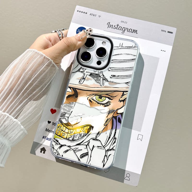 jojo潮酷15plus手机壳带挂绳苹果16ProMax卡通红米note14适用硬iPhone13大孔12个性VIVOS30PROMINI新款iQOOz9