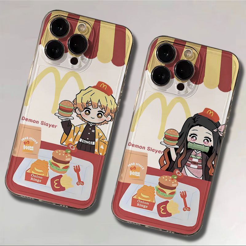 小米17ProMax苹果13手机壳16透明iPhone14红米K90软15PLUS适用鬼灭之刃M记情侣祢豆子X200S卡通OPPOFINDX9PRO