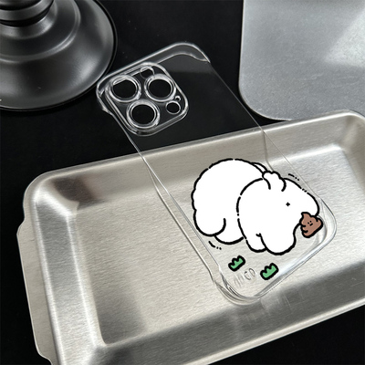 15PLUS手机壳带支架硬iPhone16搞怪13适用无边框17趣味小狗k90ProMax超薄苹果12情侣Reno14可爱华为MATE70AIR