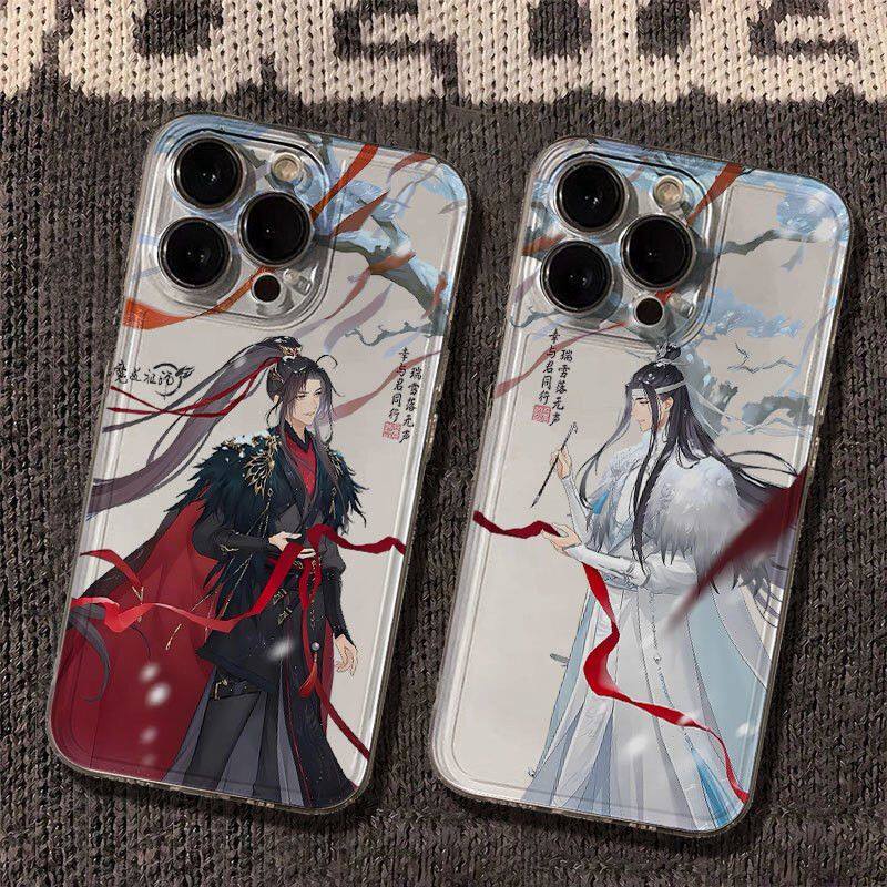 苹果16动漫14PLUS适用15ProMax魔道祖师Nova13卡通VIVOX300PRO手机壳软OPPOFindx9透明iPhone17国风12荣耀500