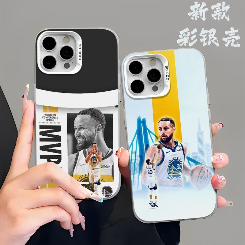 适用苹果13iPhone15创意12promax彩银硬适用14PLUS潮酷NBA勇士库里适用OPPORENO16适用小米17ULTRA适用荣耀80