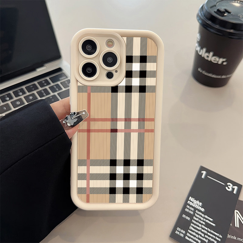 iPhone1516plus适用苹果14糖果1312ProMax手机壳软复古新款条纹华为畅享80荣耀POWERVIVOS20小米15红米TURBO4