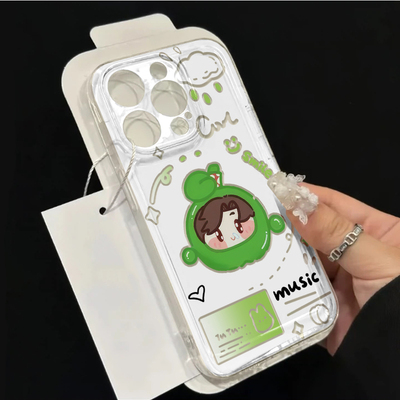 红米TURBO4特工陆沉苹果16软可爱小米17适用14PLUS创意透明iPhone13手机壳12ProMax卡通OPPORENO15真我GT8PRO