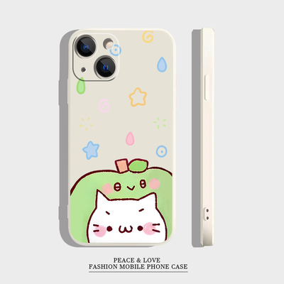 OPPOFindx8pro苹果猫咪17Air16e15plus可爱VIVOIQOOZ10TURBO适用iPhone1413手机壳12ProMax软一加ACE5竞速版