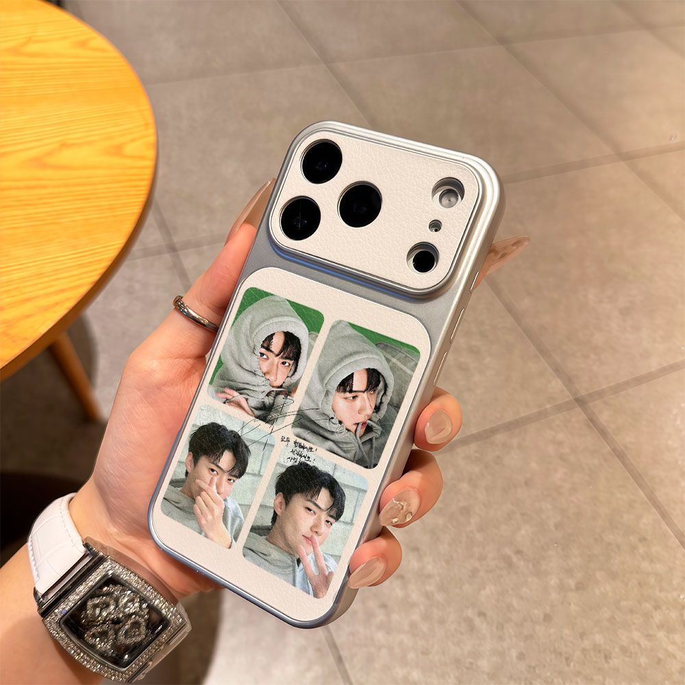 苹果16Pro创意适用iPhone13新款17Air大视窗15ProMax全包小众14plus手机壳皮exo吴世勋ins风