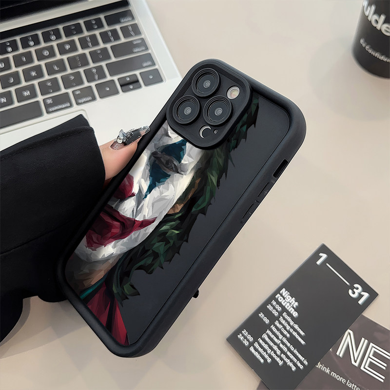 iPhone1516plus适用苹果14糖果1312ProMax手机壳软半脸小丑荣耀X70I真我gt7OPPOReno14VIVOX100小米15PRO一加