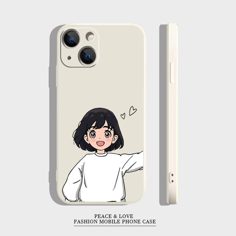 iPhone15牵手情侣男女生14PLUS卡通IQOO13手机壳软16ProMax小众荣耀Magic8苹果17适用VIVOx300创意OPPOFINDX9,3C数码配件,手机保护套/壳,淘宝优惠券,粉丝福利购,淘宝优惠卷