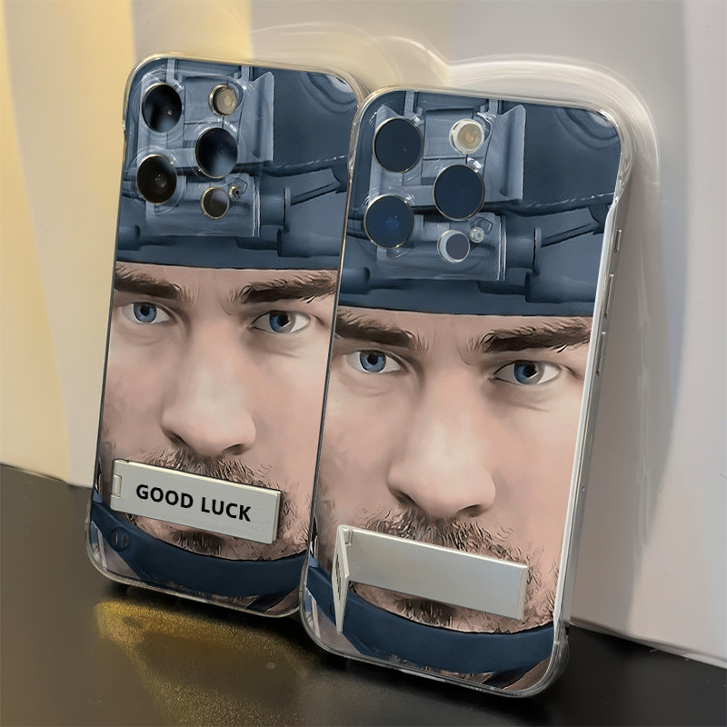 高级感13ProMax手机壳带支架16plus搞怪蜂医k90适用iPhone17超薄12pm无边框硬苹果15透明Reno14卡通VIVOX300S