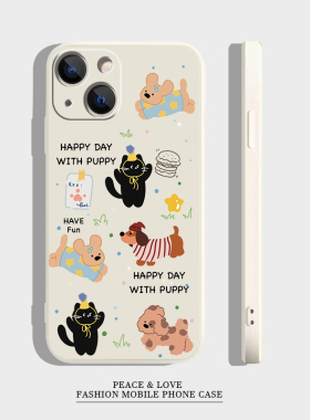 华为HI畅享80PRO苹果17Air16e腊肠狗猫咪15plus适用iPhone1413可爱OPPOReno12手机壳11ProMax软个性iQOOneo10