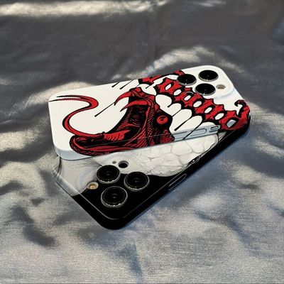 VIVOs17e创意蟒蛇个性iQOOneo9适用苹果15手机壳硬华为Pura70菲林OPPOReno12小米15一加ace2pro高级感荣耀200