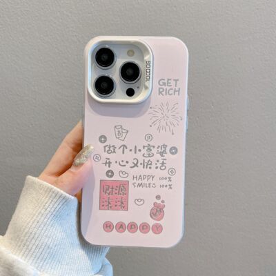 做个小富婆适用华为PURA80小米15小众苹果13手机壳硬OPPORENO14一加ACE5竞速版12ProMax女款彩银iPhone16创意