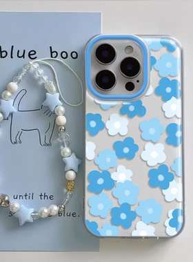 iPhone1615适用硬14plus手机壳带挂绳苹果1312ProMaxins风新款花花荣耀GT大孔Reno14红米NOTE14一加13t小米14