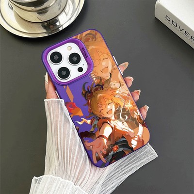 创意伸手宵宫苹果15p彩银16plus手机壳硬iPhone13高级感OPPORENO14适用12ProMax动漫小米17ULTRA小众VIVOY37C