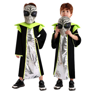 万圣节儿童服装cos角色扮演外星人ET太空航天员未来科技感演出服