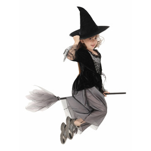 万圣节服装儿童女巫风穿搭cos服魔法巫婆服化妆舞会角色扮演出服