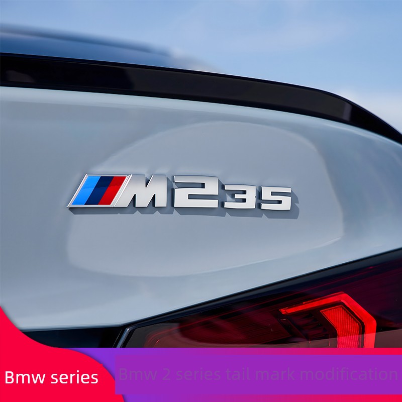 适用于Bmw 2系225I挡泥板侧标签，后字母标签，M235个性化标签，