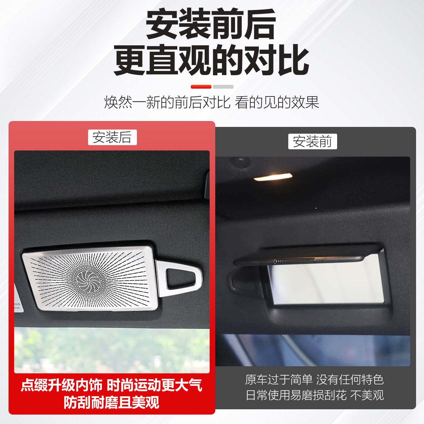奔驰C装饰级罩化妆镜适用E高音喇叭之声级GLCE300L装饰盖板柏林