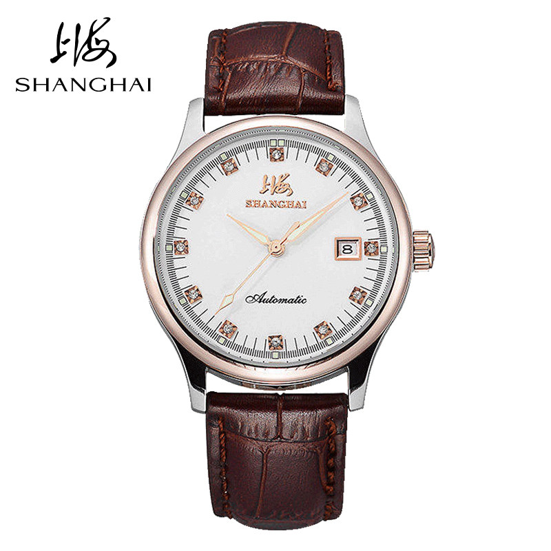 上海牌手表男全自动机械表时尚潮流男士手表夜光透底正品国表X628