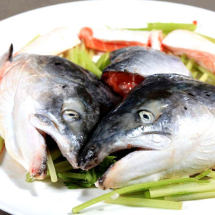 批发去腮冷冻三文鱼头20斤装餐饮食堂烧烤非生鱼片刺身江浙沪皖