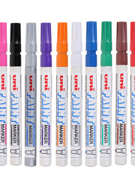 日本UNI三菱PX-21油漆笔小号补漆笔轮胎笔细头笔金属色涂鸦