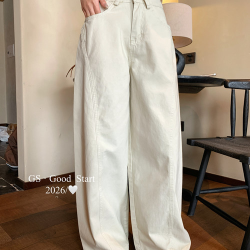 GOOD START-线剪裁更显瘦夏季美式街头感百搭休闲牛仔裤D3260