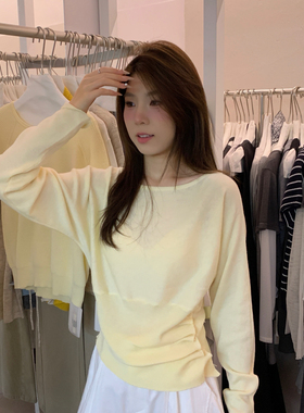 ULOUR/U粒-款小心机设计感百搭毛衣打底针织衫(扣子可打开)55568