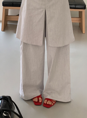 ULOUR/U粒-开市直接卖爆款假两件屁帘牛仔棉百搭神裤休闲裤95676