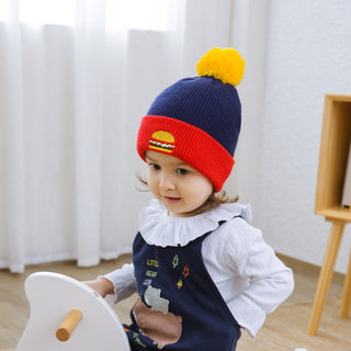 儿童帽子秋冬季2-5岁帽保暖帽宝宝毛线帽针织帽男女童护耳帽童帽
