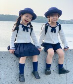 jk儿童夏季 日系学院风女 校服小学生校服演出服男幼儿园校服套装