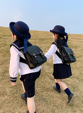 ins日系儿童双肩包男童学院小童