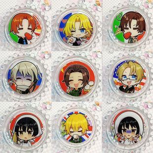 【幕醒森林】APH 黑塔利亚周边王耀伊万本田菊吧唧徽章明信片挂件