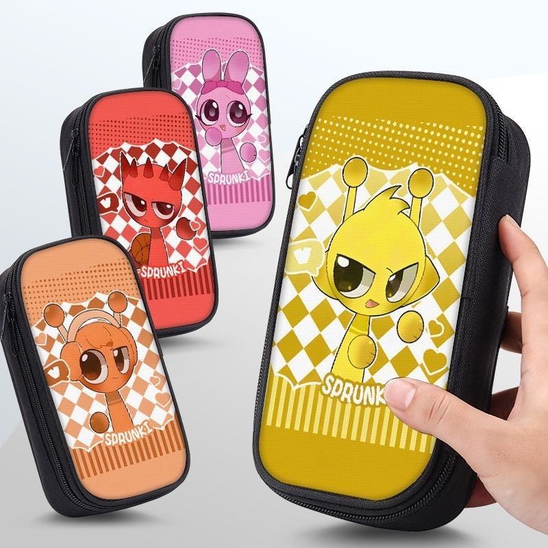 Q版Sprunki节奏盒子笔袋大容量中小学生铅笔盒卡通儿童文具盒爆款