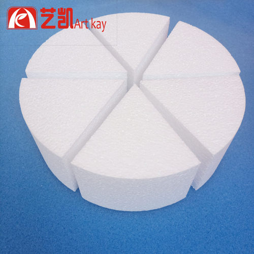 三角形加高泡沫蛋糕模型 烘培翻糖模具8寸圆形假体胚分6块DIY手工