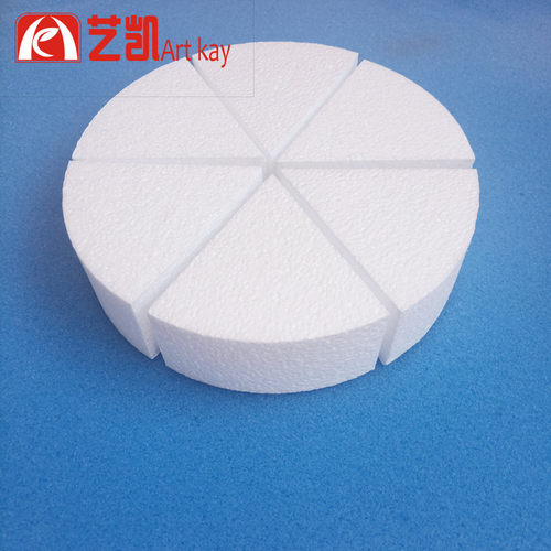 三角形假体泡沫蛋糕模型 烘焙翻糖模具8寸圆形加高胚分6块DIY手工