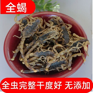 全蝎中药材蝎子50g克全虫清水蝎干货无盐钳蝎粉另售蜈蚣干水蛭