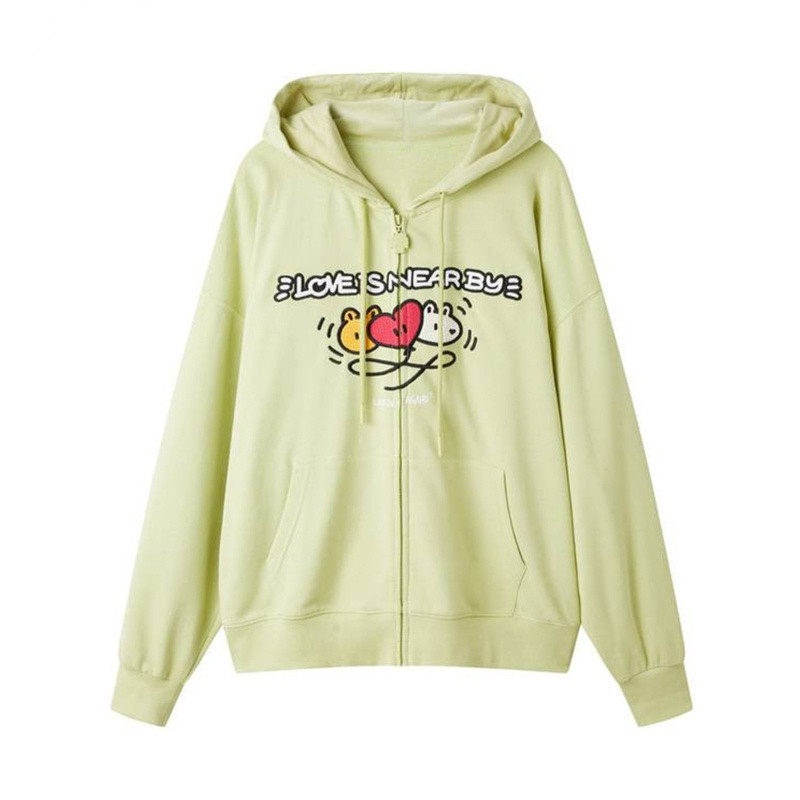 【agaho联名】连帽拉链外套2023春季新款女早春甜美卫衣C1BBD1302