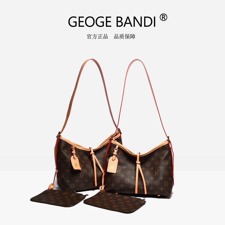 2025新款时尚欧美风老花字母购物袋托特包单肩手提女包大容量包包