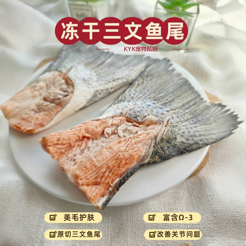 宠物狗猫咪冻干零食美毛三文鱼尾
