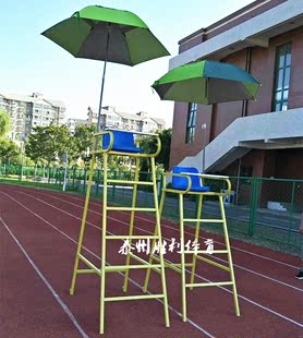 组装 移动拆装 式 羽毛球比赛裁判员座位椅子 羽毛球裁判员带遮阳伞