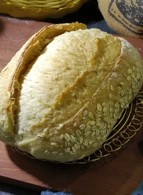 莜麦酸种欧包天然酵母菌油麦主食面包裸燕麦乡村面包sourdough