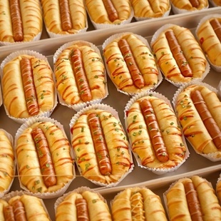 热狗面包火腿夹心三明治香肠面包学生早餐充饥夜宵8090怀旧零食