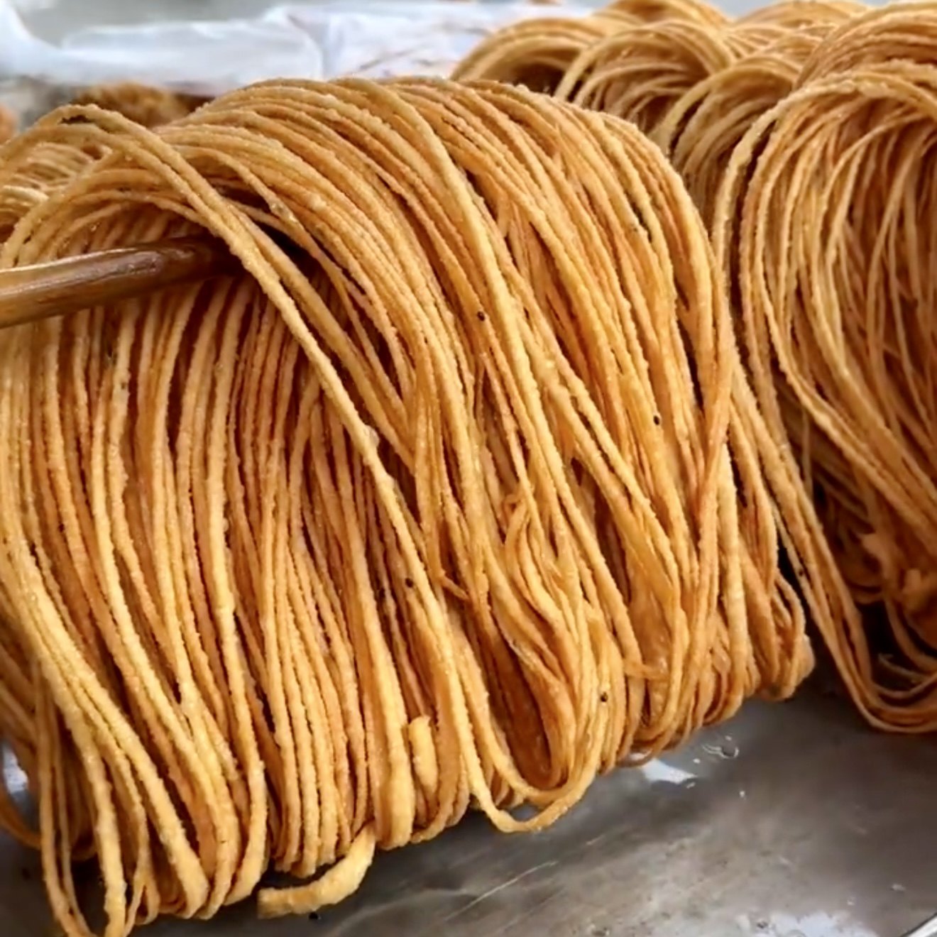 手工金丝馓子芝麻香徐州油炸散子传统糕点芝麻叶休闲零食品独立包