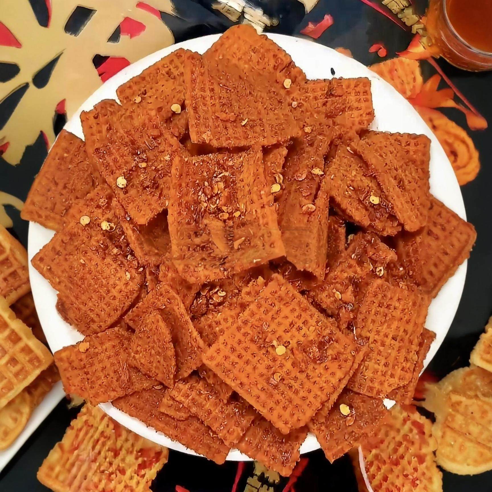 辣子锅巴鲜香酥脆麻辣劲爆锅巴零食膨化童年怀旧休闲追剧解馋小吃,零食/坚果/特产,膨化食品,淘宝优惠券,粉丝福利购,淘宝优惠卷