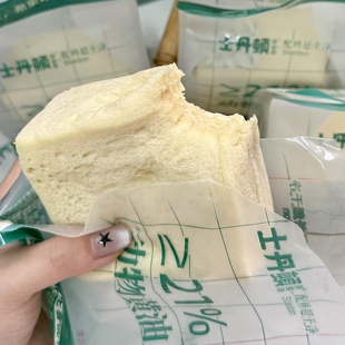 21%动物黄油厚切无边吐司面包整箱早餐学生营养办公室休闲零食品