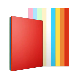 得力十色混装彩色a4纸打印纸彩纸彩色纸复印纸红色蓝色加厚70g100张粉色A4幼儿园儿童学生用手工折纸80g500张