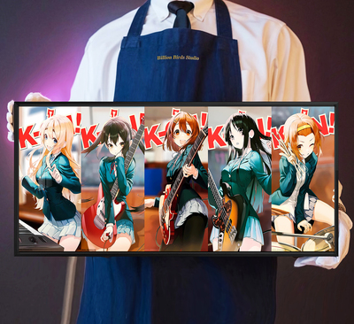 轻音少女平泽唯秋山澪田井中律中野梓琴吹䌷鼠标垫装饰画