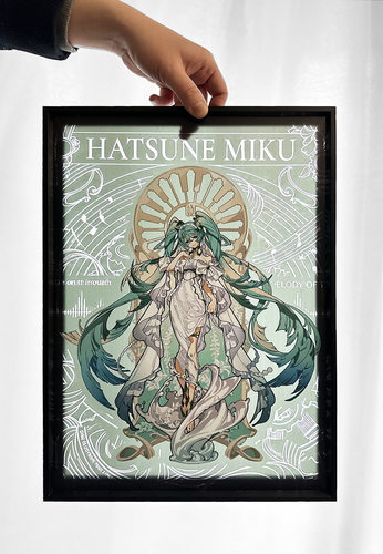 初音未来Hatsune Miku公主殿下缪斯女神透光装饰画