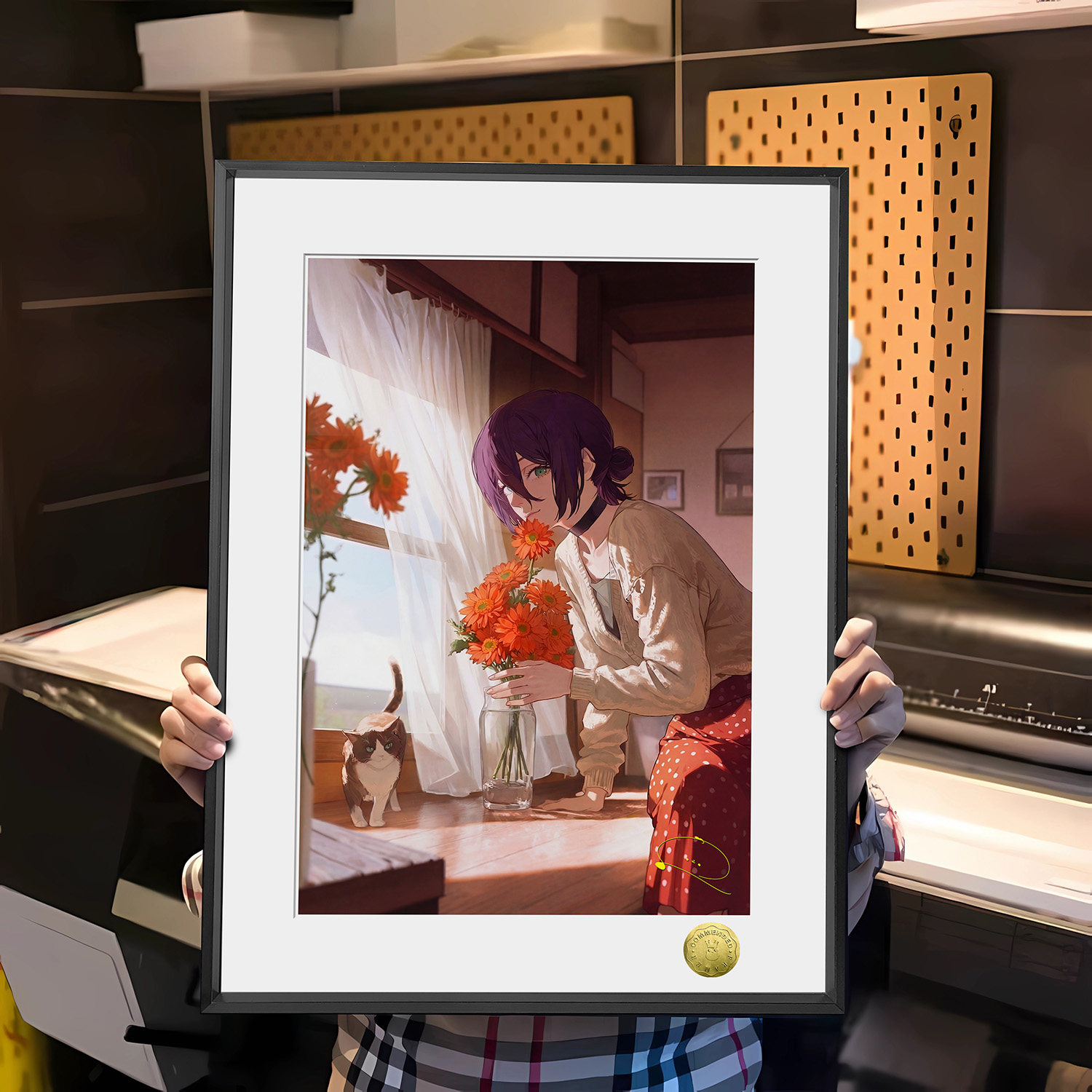 链锯人炸弹恶魔少女蕾塞声优签名同人周边装饰画