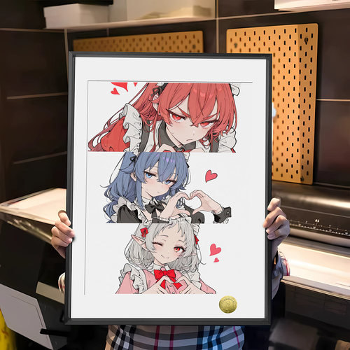 无职转生希露菲洛琪希艾莉丝同人周边装饰画